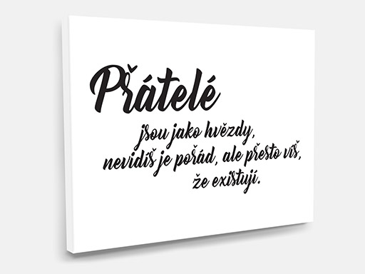 obraz na plátně Citát přátelé, tištěný obraz na plátno Citát přátelé, obraz na zeď Citát přátelé, obraz na stěnu Citát přátelé