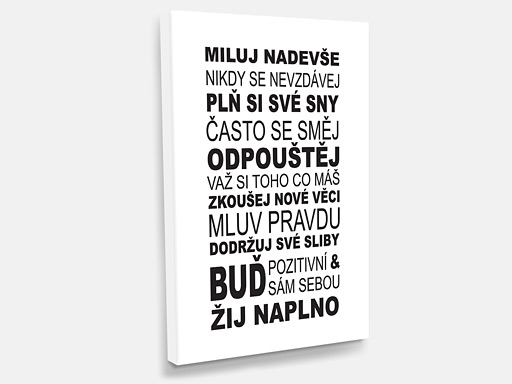 obraz na plátně Žij naplno, tištěný obraz na plátno Žij naplno, obraz na zeď Žij naplno, obraz na stěnu Žij naplno