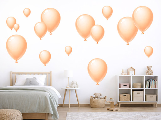 Oranžové nafukovací balónky