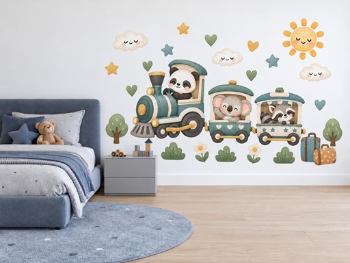 Panda strojvedoucí a kamarádi