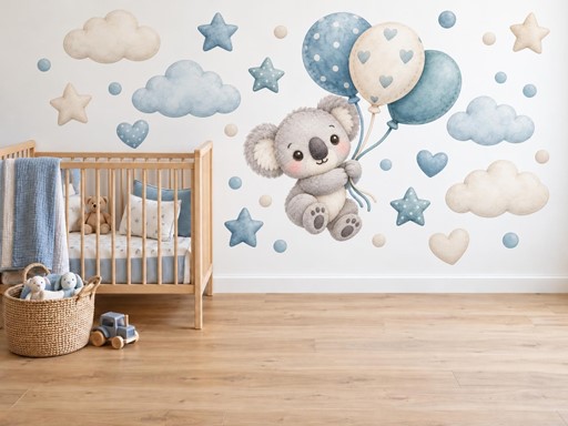 Plyšová koala s balonky