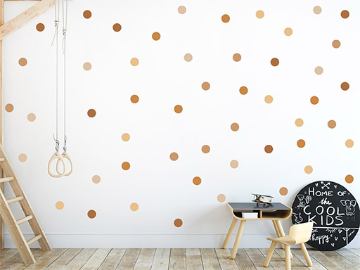 Puntíky odstíny hnědé