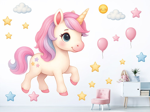 Roztomilý jednorožec