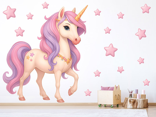 Růžový jednorožec