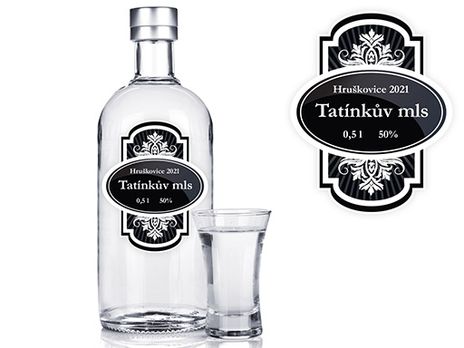 sada etiket na lahev, sada etiket na vodku, samolepka sada etiket na flašku, samolepka viněta