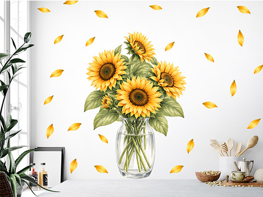 Slunečnice ve váze