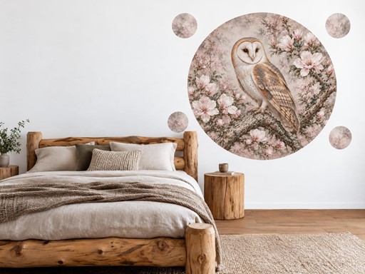 Sova pálená mezi magnoliemi