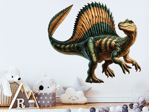 Spinosaurus samolepky na zeď, Spinosaurus nálepky na stěnu, Spinosaurus dekorace na zeď, Spinosaurus samolepky na zeď, Spinosaurus nálepka na stěnu