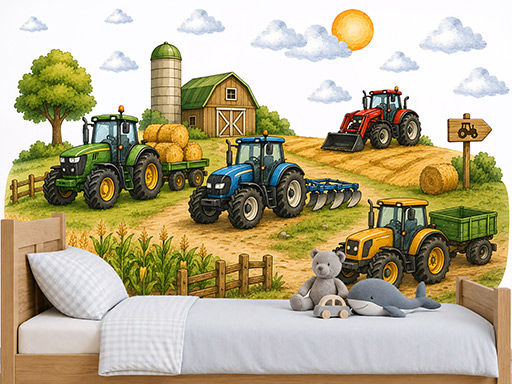 Traktory na farmě