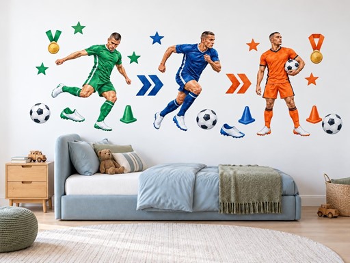 Tři fotbalisté v akci