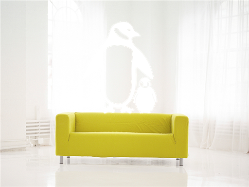 Tučňáci samolepka na zeď, Tučňáci nálepky na zeď, tučňák dekorace na stěnu, tučňáček samolepící dekor na stěny, Tučňáci samolepící tapety na zeď