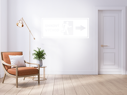 Únikový východ samolepky na zeď, Únikový východ nálepky na stěnu, Únikový východ dekorace na zdi, Únikový východ tapety na zdi