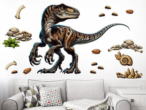 Velociraptor samolepky na zeď, Velociraptor samolepka na stěnu, Velociraptor nálepky na zeď, Velociraptor nálepky na stěnu