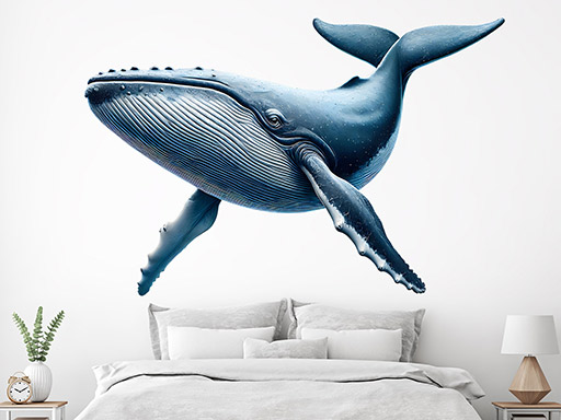 Velryba samolepka na zeď, Velryba nálepky na zeď, Velryba dekorace na stěnu, Velryba samolepící dekor na stěny, Velryba samolepící tapety na zeď