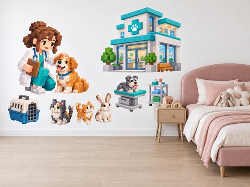 Minecraft Veterinářka a zvířátka na klinice