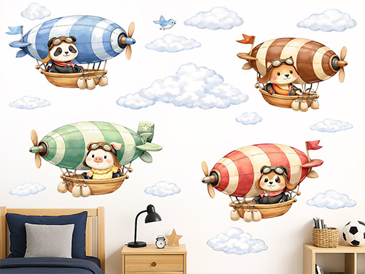 Vzducholodě se zvířátky