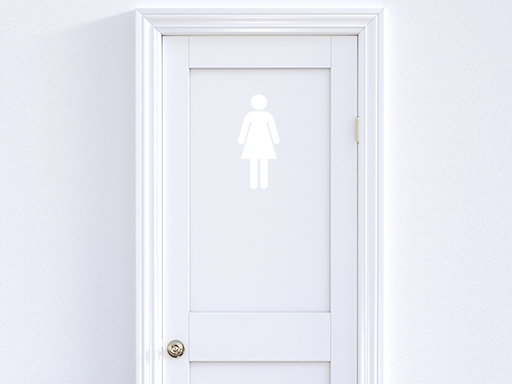 WC postavička žena samolepky na zeď, WC postavička žena dekorace na zeď, WC postavička žena samolepící dekorace na zdi, WC postavička žena nálepky na stěnu