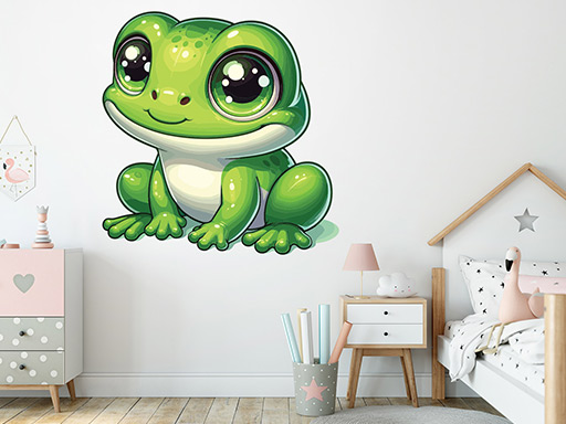 Žába 02 samolepky na zeď, Žába 02 nálepky na zeď, Žába 02 dekorace na zeď, Žába 02 samolepící nálepky na zeď