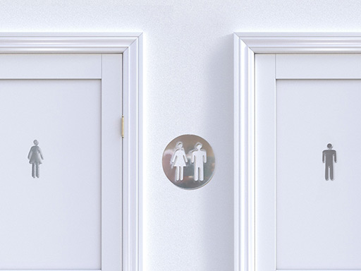 Zrcadlové WC postavičky samolepky na zeď, Zrcadlové WC postavičky nálepky na zeď, Zrcadlové WC postavičky dekorace na zeď, Zrcadlové WC postavičky samolepící nálepky na zeď