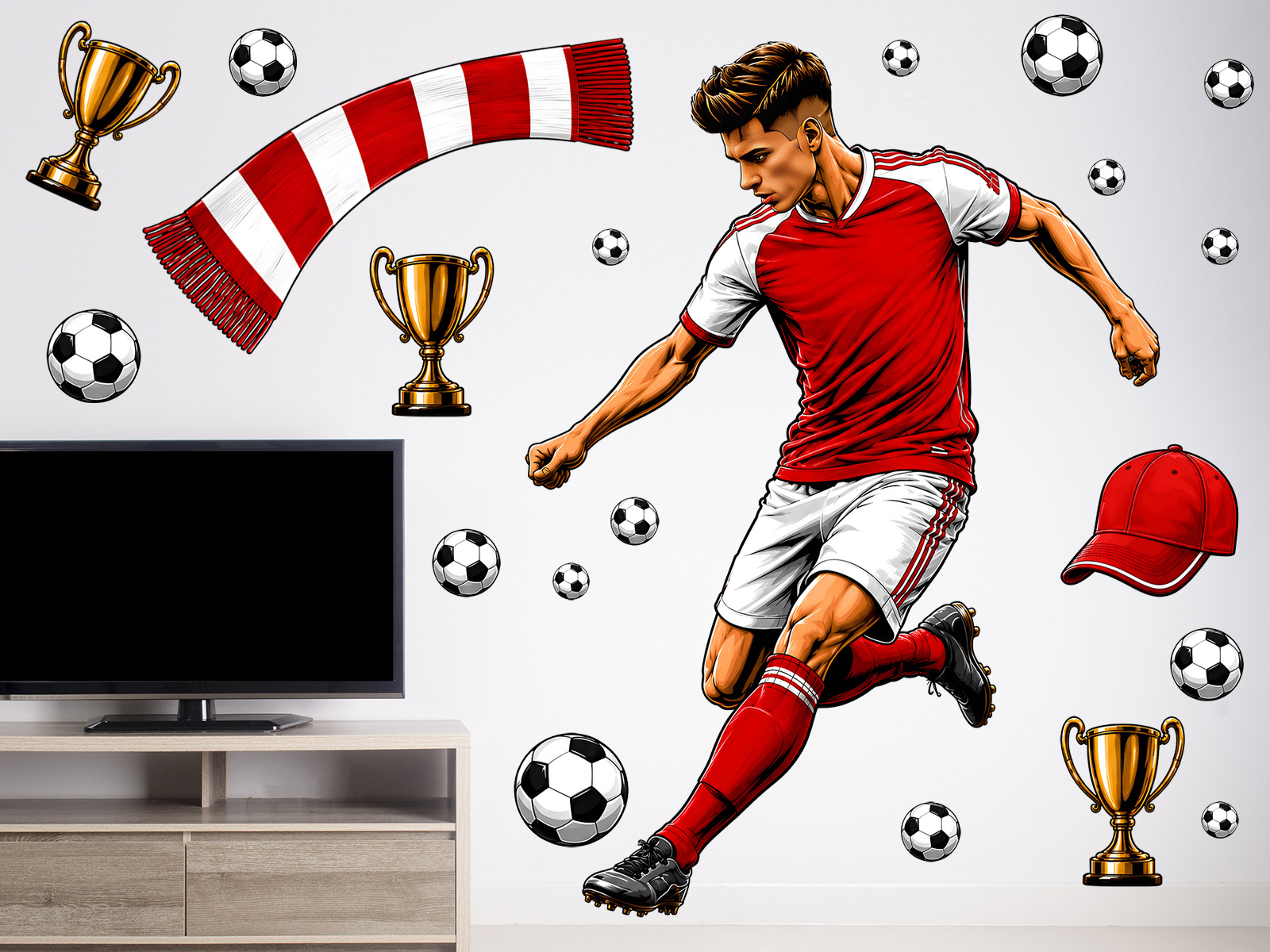 Fotbalista Arsenal Londýn samolepky na zeď, Fotbalista Arsenal Londýn dekorace na zeď, Fotbalista Arsenal Londýn samolepící dekorace na zdi, Fotbalista Arsenal Londýn nálepky na stěnu