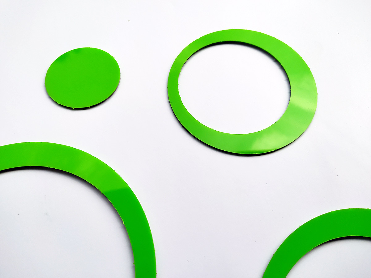 3D dekorace na zeď kruhy zelená, 3D samolepky na zeď kruhy zelená, 3D nálepky na zeď kruhy zelené, 3D dekorace na stěnu kruhy zelené